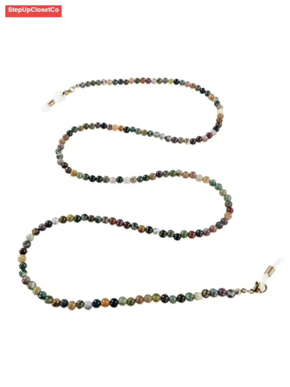 Natural Stone Beaded Eyeglass Chain Glasses Retainer Lanyard 29